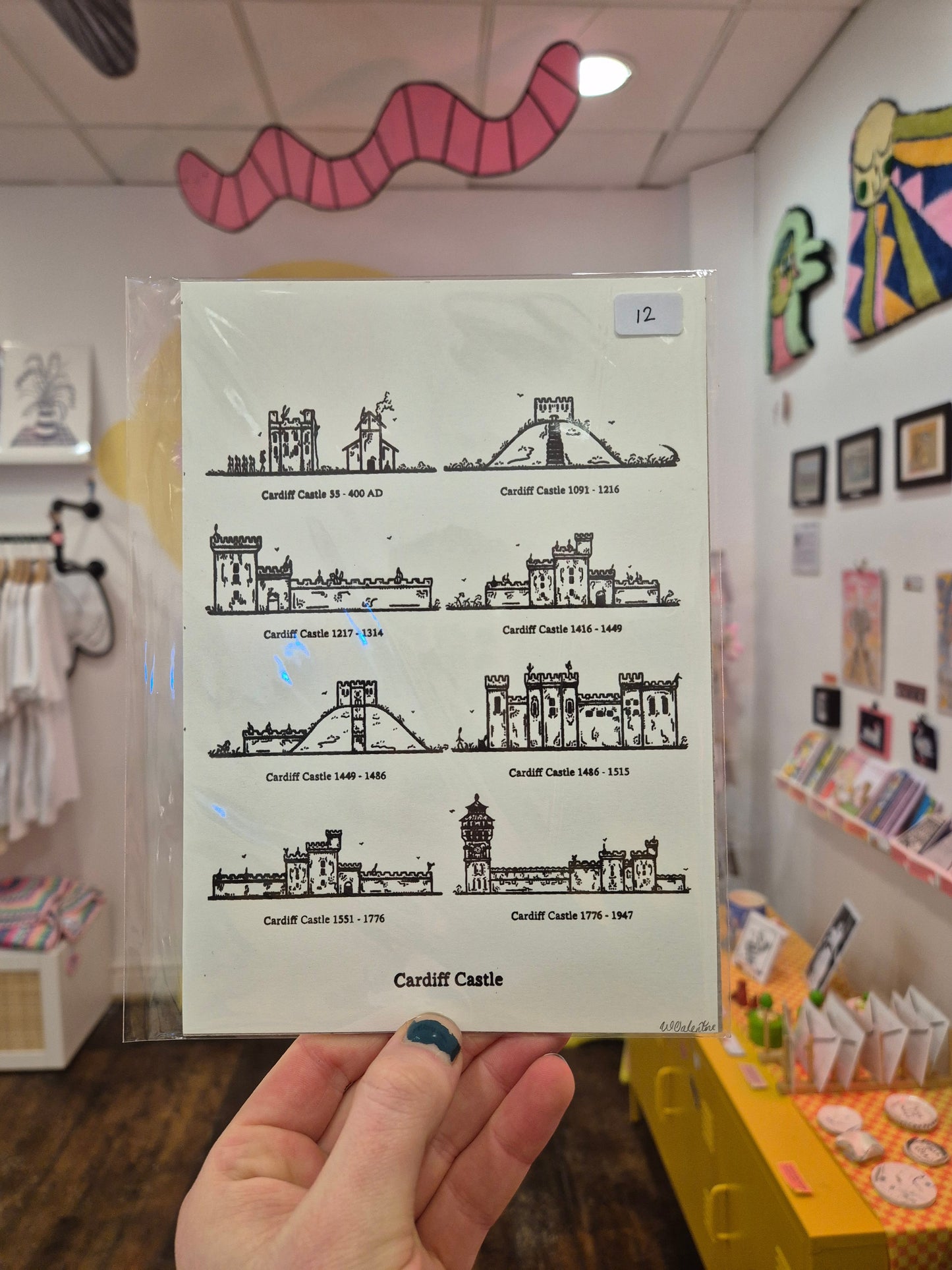 Cardiff Castle Screen Prints by Will Valentine