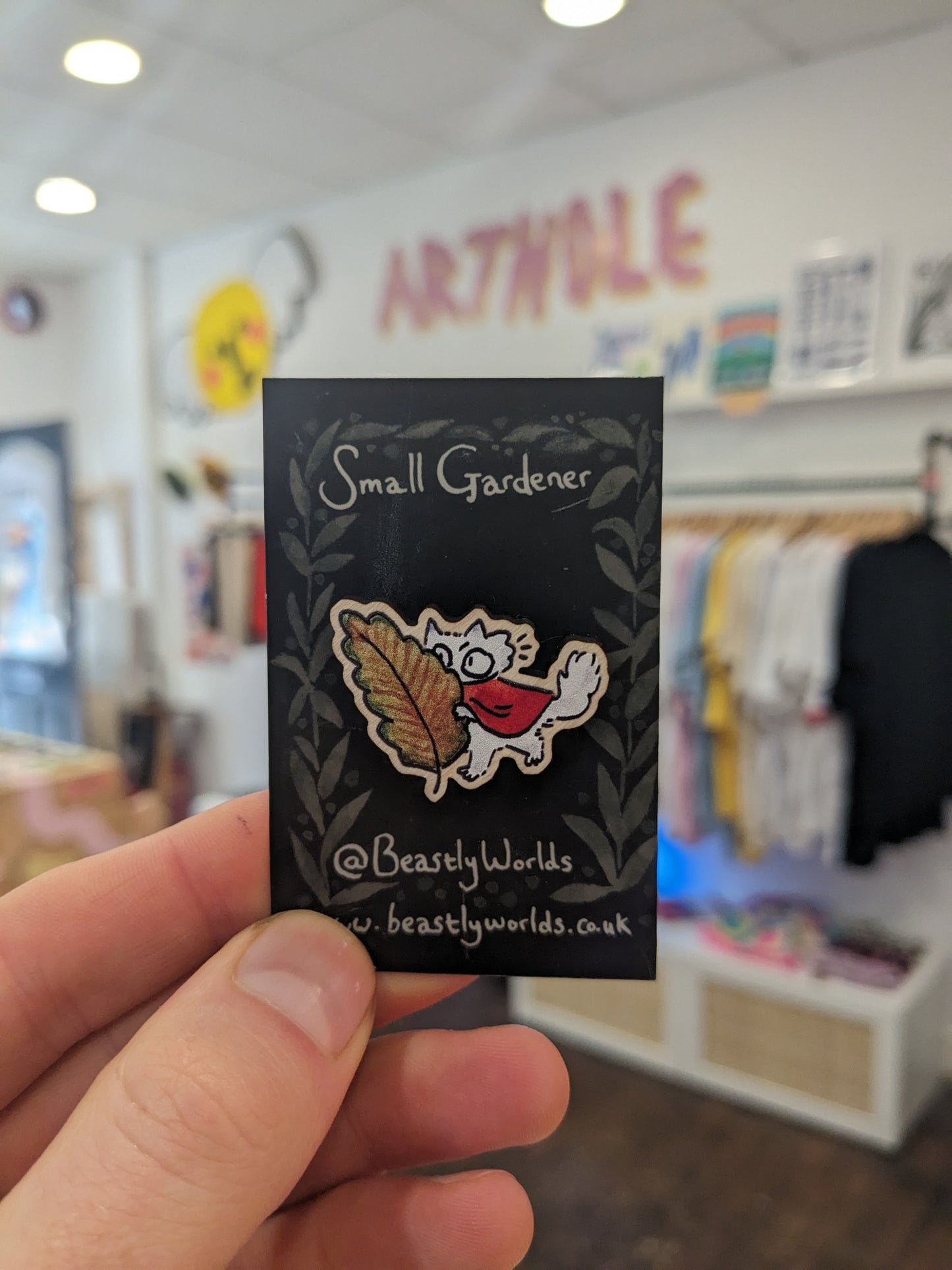 Small Gardener Wooden Pins from Beastly Worlds