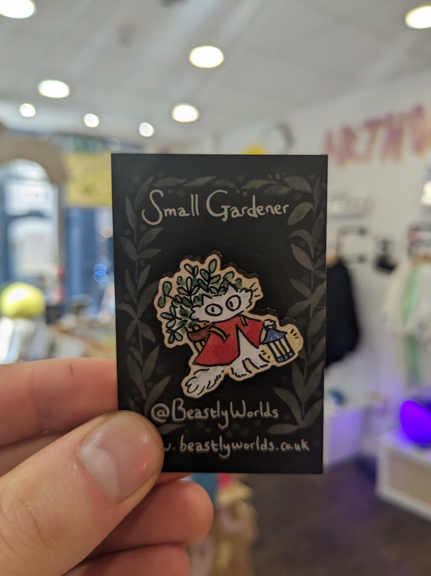 Small Gardener Wooden Pins from Beastly Worlds