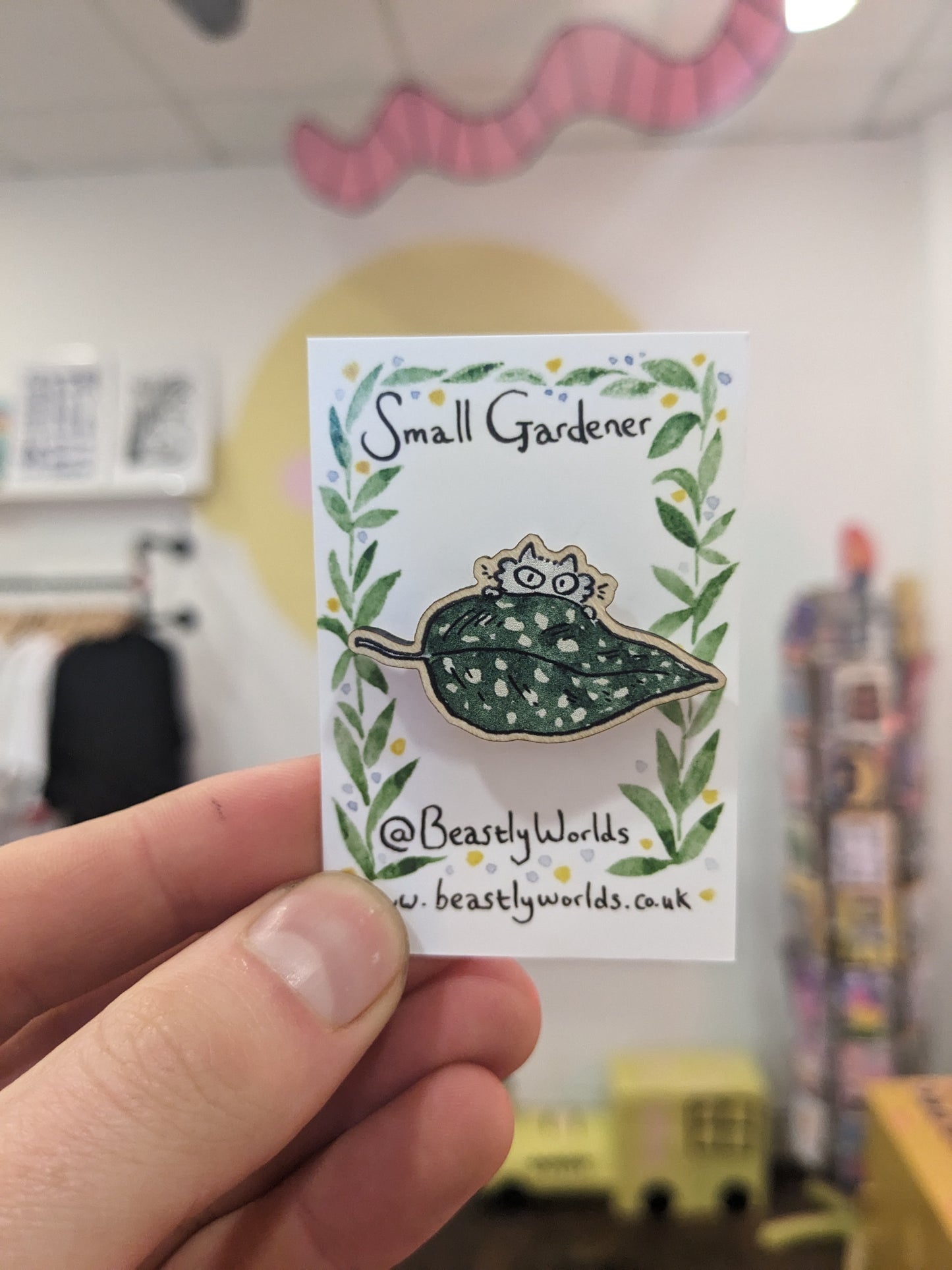 Small Gardener Wooden Pins from Beastly Worlds