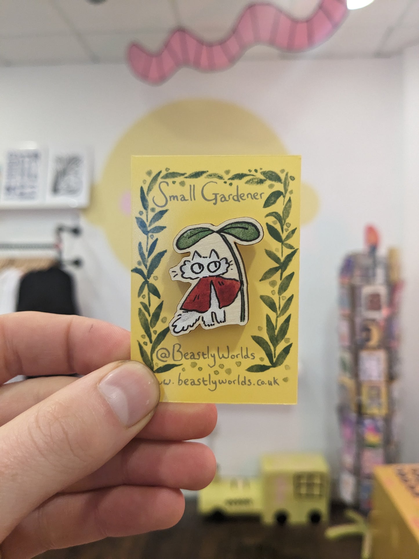 Small Gardener Wooden Pins from Beastly Worlds
