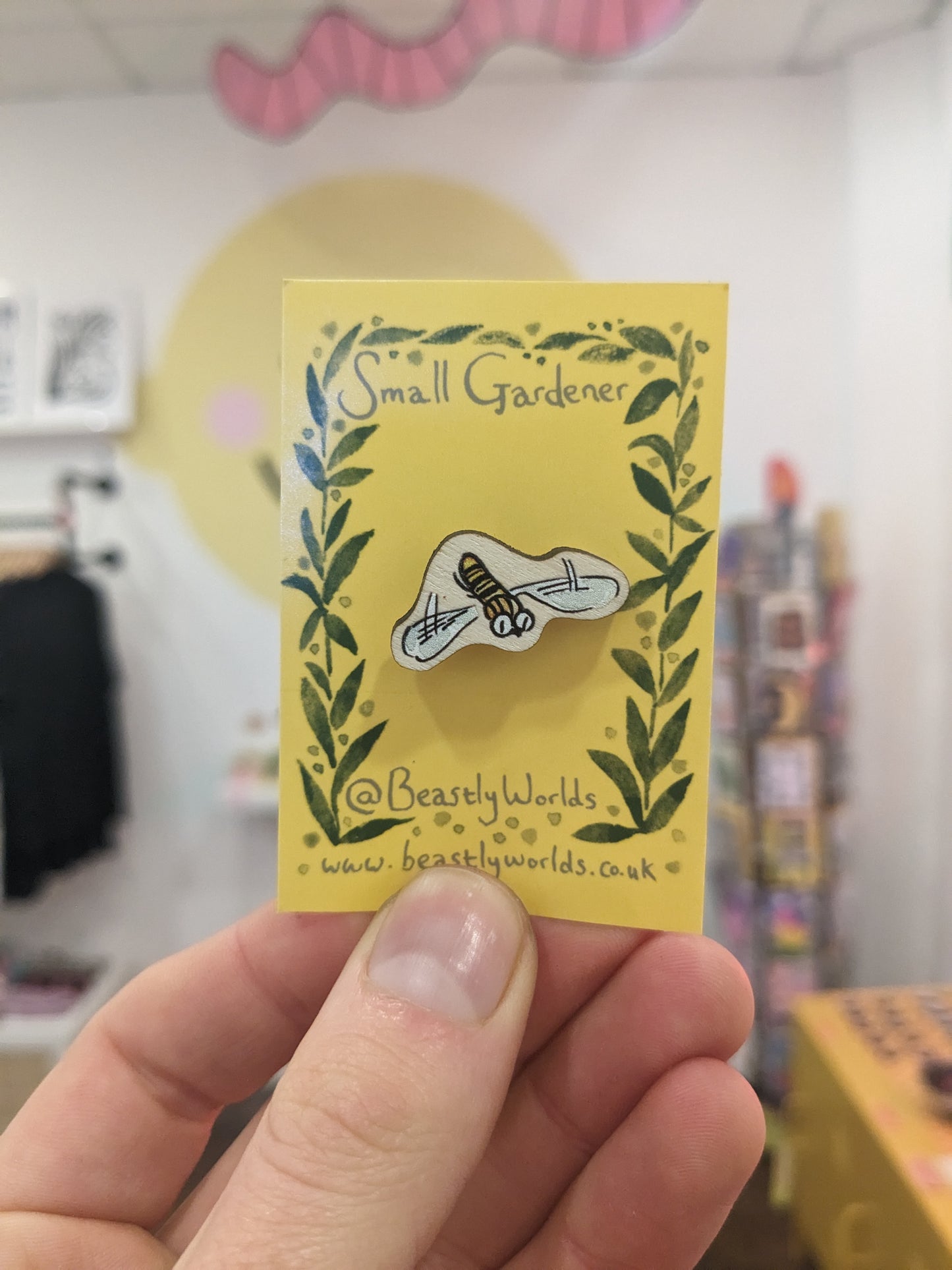 Small Gardener Wooden Pins from Beastly Worlds