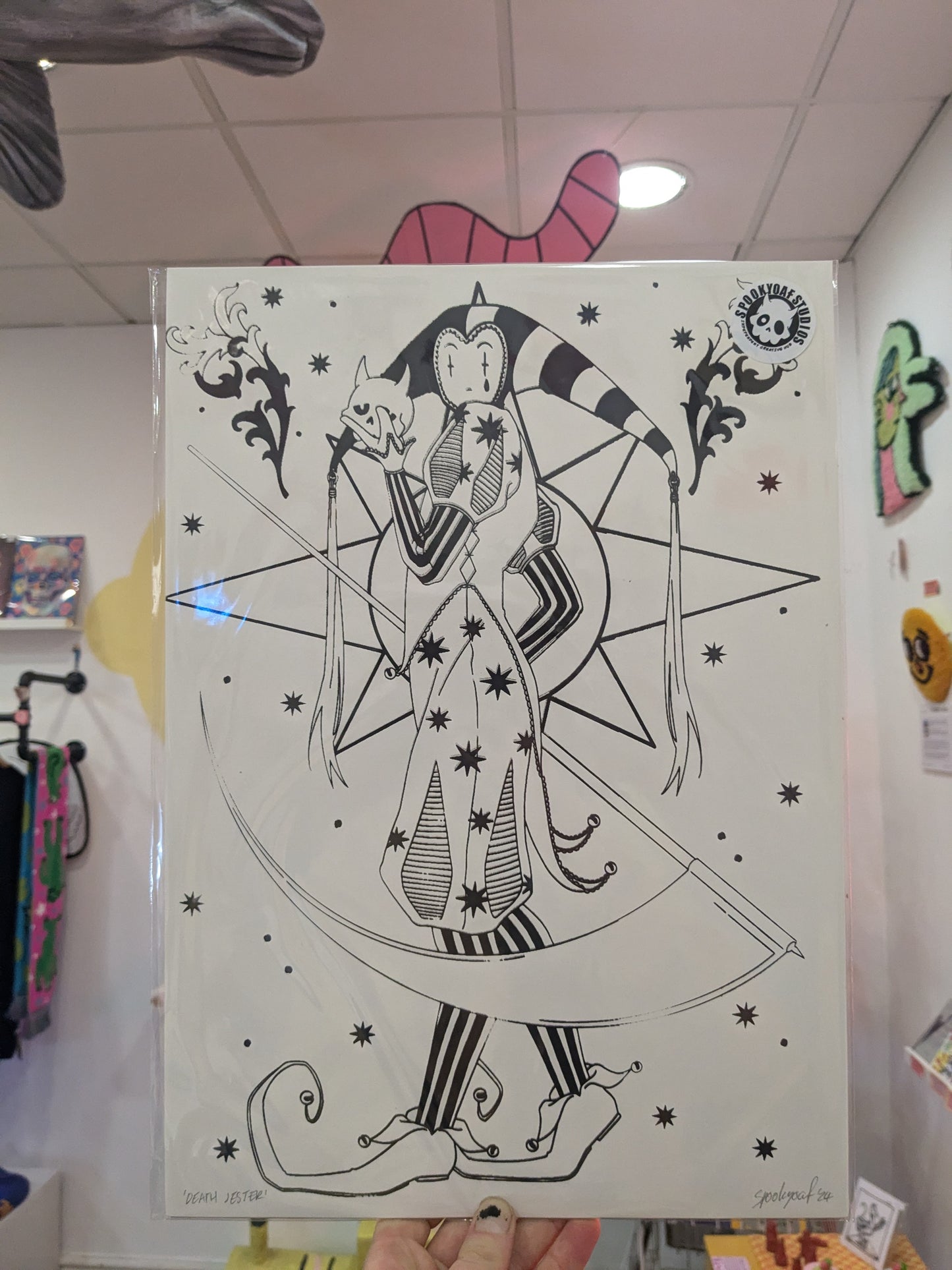Spookyoaf Death Jester Screenprint