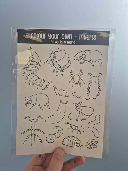 Colour Your Own Sticker Sheets by Squishy Fauna