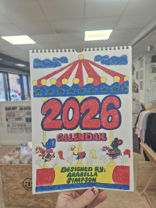 2026 Calendar by Arabella Simpson and Jumbo Press