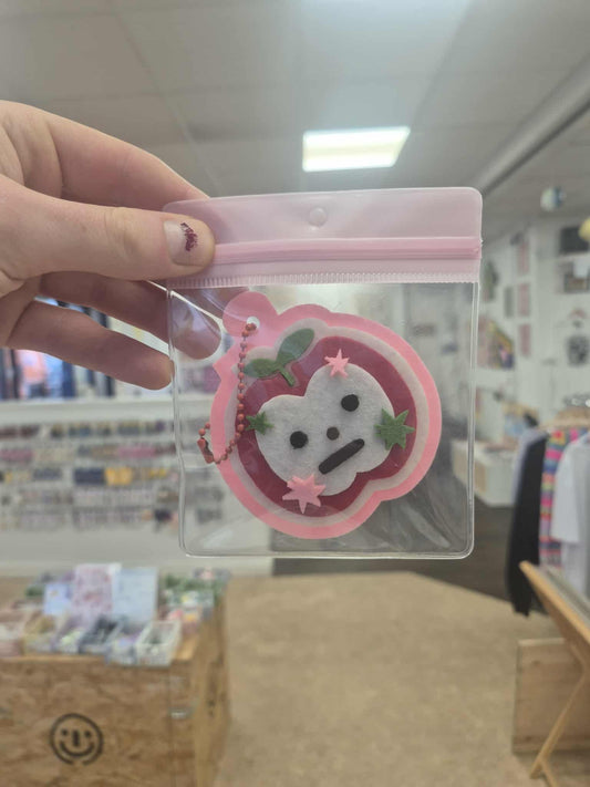 Apple Felt Keyring by Clarice Tudor