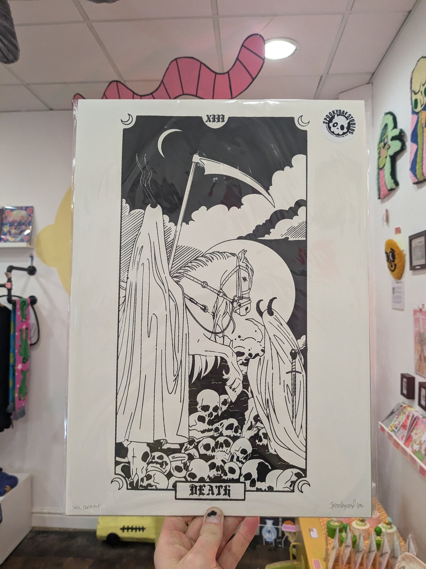 Spookyoaf- Death Tarot Screenprints
