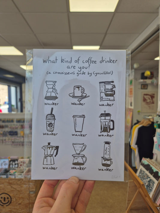 Coffee Wanker print by Elliot